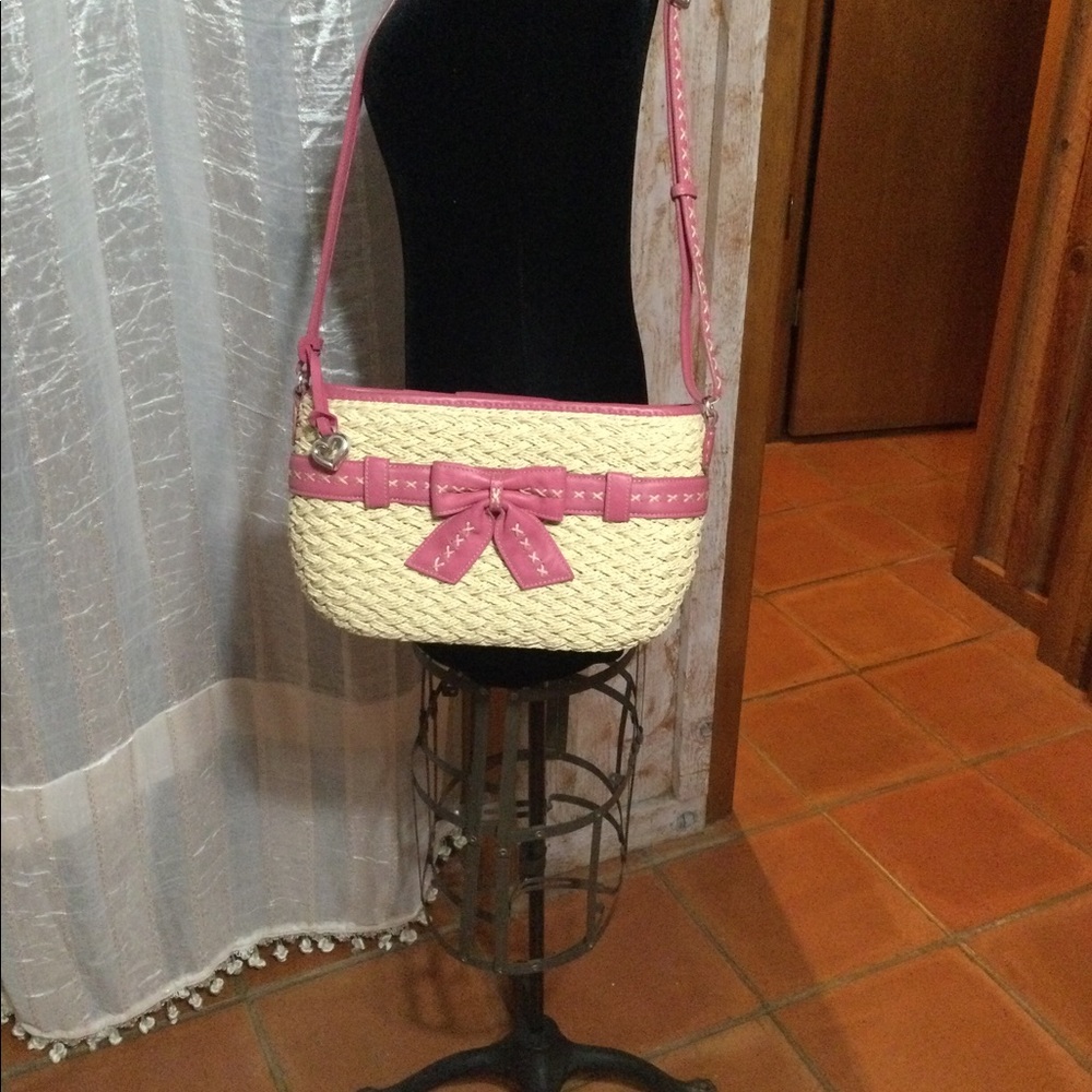 Brighton Ellery Straw Handbag EUC